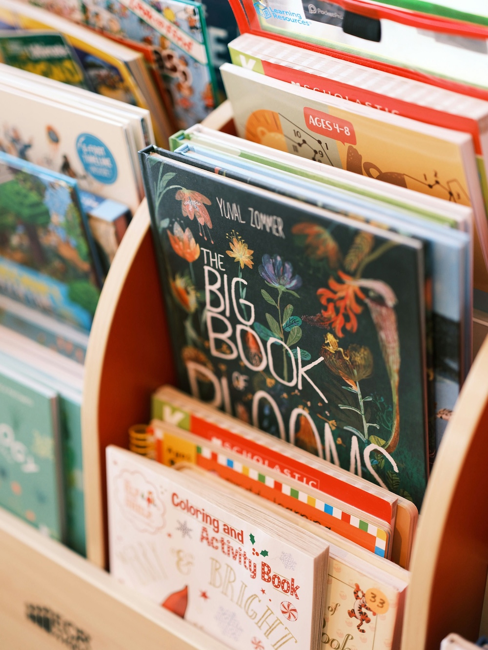 A selection of colorful children's books